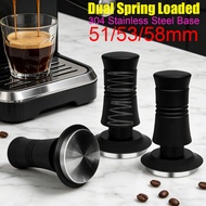 Espresso Tamper 51/53/58mm Dual Spring Loaded, 304 Stainless Steel Base Calibrated Hand tampers Tool
