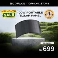 [Year End Sale] ECOFLOW Flexible Solar Panel with High Efficiency Solar Modules IP68 Waterproof (100