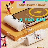 Z Tech 5000mAh Mini Portable Power bank Fast Charging Favourite Cartoon Designs Powerbank Battery Bank Flight Save