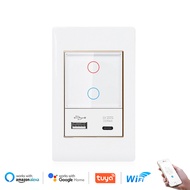 VISWE smart switch tuya smart switch tuya switch wifi switch tuya wifi smart switch wifi เต้ารับ usb