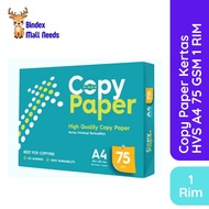 Copy Paper HVS A4 Folio Paper 75 Gsm Size 1 Ream Thick White Paper Premium Quality Original