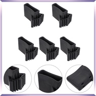 5 Pcs Telescopic Ladder Extension Bumpers Folding Feet Protector 9X6.8X6.5CM Black pinjun