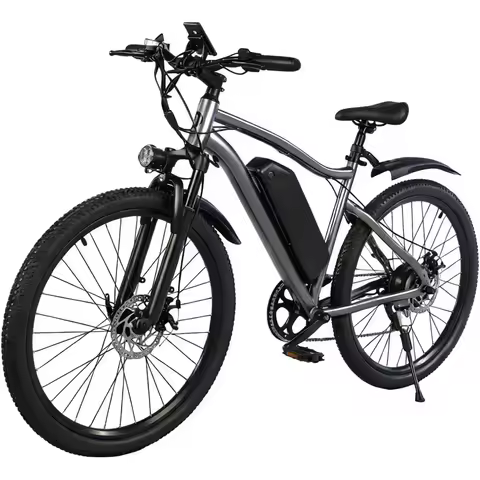 7-Speed 750W Peak Electric Mountain Bike, 25 mph Top Speed, 35-40 Mile Range, Unisex