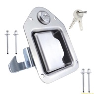SUN Truck Tool Box Latches Paddles Lock Replacement Handle 4 7x4inch with 2 Key Stainless Steel for 