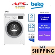 FREE SHIPPING BEKO 8kg Front Load Inverter Direct Drive Washing Machine Auto Washer Mesin Basuh Auto WMY81283LB2 洗衣机 洗衣機