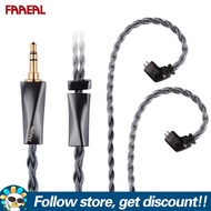 FAAEAL สายเอวหุ่นดีขนาดเล็ก4เส้น OCC ชุบเงิน Litz HiFi Line 3.5/4.4มม. สายหูฟังเสริมเต้าเสียบแนวตรงพ