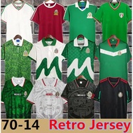 90 1995 Retro MEXICO White Long Sleeve Shirt 1986 1994 1998 2010 HERNANDEZ H.SANCHEZ Football Shirt 