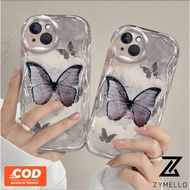 Phone Case Samsung S23 S22 A15 A05 F34 A73 A53 A54 A33 A20 A24 A54 A04E A14 A51 A52 A34 A32 A23 A13 A12 A03 A04 A50 A50S A30S Vintage Butterfly Holder Shockproof TPU Phone Case