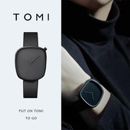 {Aishang watch industry}นาฬิกาควอตซ์แฟชั่นสำหรับทั้งหญิงและชายนาฬิกาดิจิตัลแฟชั่นของ Tommy นาฬิกาหน้าปัดทรงสี่เหลี่ยมแบบเรียบง่าย