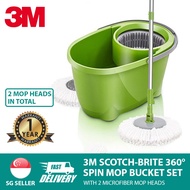 3M Scotch-Brite 360° Spin Mop Bucket Set