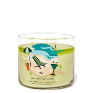 Bath and Body Works 3Wick Candle Kiwi Starfruit Cooler