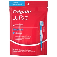 Colgate Wisp Mini Portable Brush - White Coolmint - Pack of 24