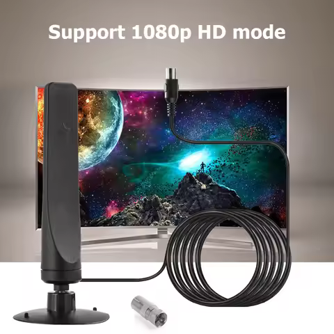 50 Miles Digital HDTV Booster Indoor Aerial Indoor 12dBi 1080P TV Antenna HD Receiver HDTV Signal Re