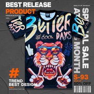 T-Shirt Tiger Print Two Inches | Street Fashion Full Micropoly Fabric [S93]