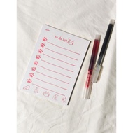 Crazy Cute Cats Doodle Minimalist Note pad Memo pad A6 Size