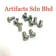 10 pcs x M4 x 8mm G.I Phillips Round Pan Head Machine Screw