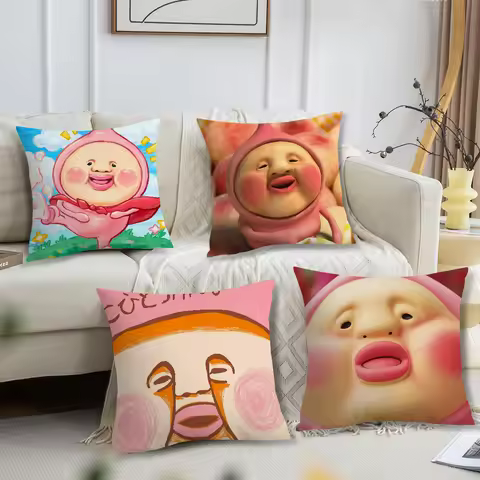 Cartoon K-Kobito Zukan Peach Cute Funny For Bedroom Car Coffee Shop Room Soft and Living Room Sofa D
