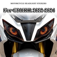 Motorcycle Headlamp Guard Stickers For BMW G 310 RR G310RR G310 310RR 2022 2023 2024 Waterproof Head