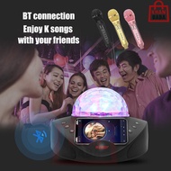 SD308 Dual Wireless Microphone Bluetooth Speaker Mobile Karaoke Stereo Black 20W SDRD Speaker Set