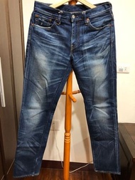 近全新 Levi's 511 窄版 W30 30腰 牛仔褲 深藍 刷色 窄管 Levis 二手