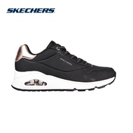 Skechers Women SKECHERS Street Uno Shimmer Away Shoes - 155196-BLK Air-Cooled Memory Foam Skech-Air Kasut Sneaker Perempuan