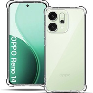Soft Silicone Bumper Cover Clear TPU for oppo Reno 14F / Reno 14 / Reno 14 PRO 5G
