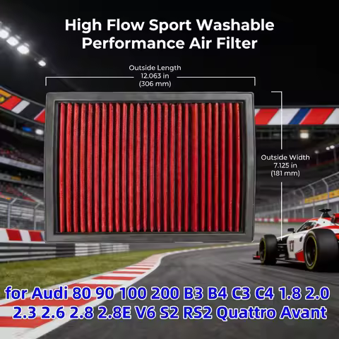 for Audi 80 90 100 200 B3 B4 C3 C4 1.8 2.0 2.3 2.6 2.8 2.8E V6 S2 RS2 Quattro Avant High Flow Sport