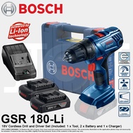 Bosch 18V GSR 185-LI (New Brushless Model) Professional Cordless Drill Driver Lithium-Ion Set