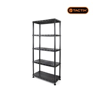 Tactix Plastic 5 Shelf Rack (171cm) Easy to assemble - No Tools Required