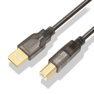 Printer Cable USB Printer Scanner Cable 10ft High Speed USB 2.0 A Male to B Male Cord for HP, Canon,