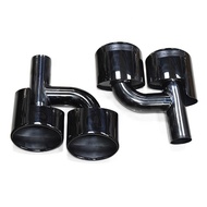 1 Pair Black Exhaust Tip For Mercedes Benz Class C C200 C300 C180 C63 Bodykit W204 Exhaust Muffler T