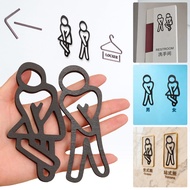 Unique Toilet Gender Signage - 3D Acrylic Male Female Restroom Icons - Professional Toilet Identific