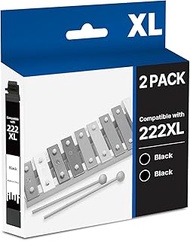222XL Black Remanufactured for 222 222bk Ink Cartridges for T222 222XL BK High Yield use to WF-2960,