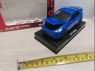 【Tesla Model Y】《可發聲，著燈》[另有黑色，藍色版本可供選擇]全新1：32藍色仿特斯拉"Model Y"合金模型回力電動玩具跑車 blue color Tesla electric mo