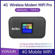 4G/5G 行動 WIFI 路由器 150Mbps 4G LTE 無線路由器 3000mA 便攜式袖珍 MiFi 數據機行動 Wifi 熱點，帶 Sim 卡插槽