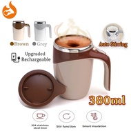 Coffee Mixing Mug Coffee Cup 380ml Cawan Kacau Automatic Self Stirring Mug Cup 304 Stainless Steel  