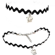 Zigzag Choker Necklace Silver Tiara A | Handmade Necklace