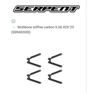 Serpent Wishbone stiffner carbon S (4) X20 '23 (SER402030)
