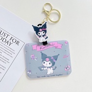 Pearlypanshop ที่ใส่บัตรแนวนอน สายยืดได้ แบบโยโย่ ป้ายใส่บัตร ป้ายห้อยบัตร กรอบใส่บัตร ที่ใส่บัตรพนั