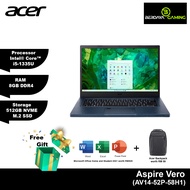 Acer Aspire Vero | AV14-52P-58H1 | Intel® Core™ i5-1335U | 8GB | 512GB | Intel UHD Graphics | 14" IPS Laptop - Marianna Blue