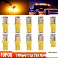 EatopYour 10Pcs W5W 10-7014 SMD Car T10 LED 194 168 Wedge Replacement Roof Top Cab Marker Running Li