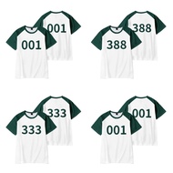 YB1 Squid Game Season 2 number 388 001 333 summer T-shirt Anime Short Sleeve Top BY1