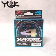YGK X-Braid Upgrade X4 PE Line 200m White Pink Mark