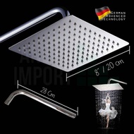 8" Wall Shower 8 Inch Stainless Steel Wall Shower