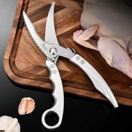 Kéo cắt gà vịt chịu lực cao với cạnh răng cưa-cho gà xương thịt gà tây cá-không gỉ lò xo kéo thép kh