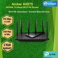 TP-LINK AXE75｜AXE5400 Tri-Band Gigabit Wi-Fi 6E Router｜Connect More Devices