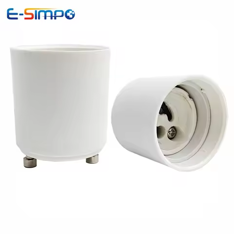 2pcs GU24 To GU10 2 Prong Pin Light Socket Adapter Lamp Holder Converter, Allow You Install Gu10 Lam