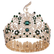 Brand New Baroque High-End Beauty Pageant Crown Full-Round Beauty Pageant Competition Champion Rhine