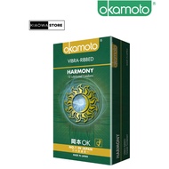 OKAMOTO Condoms 安全避孕套 - Harmony Vibra Ribbed 12s