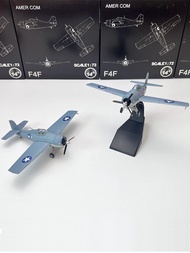 AMER 1/72 World War II US Army F4F Wildcat Carrier Aircraft Fighter Military Static Alloy Model Orna